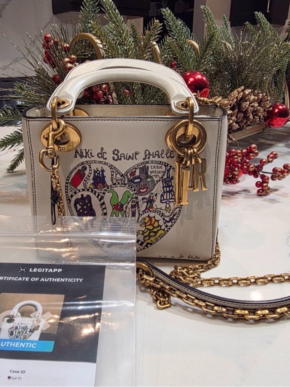 Christian Dior Niki de saint phalle mini lady Dior bag